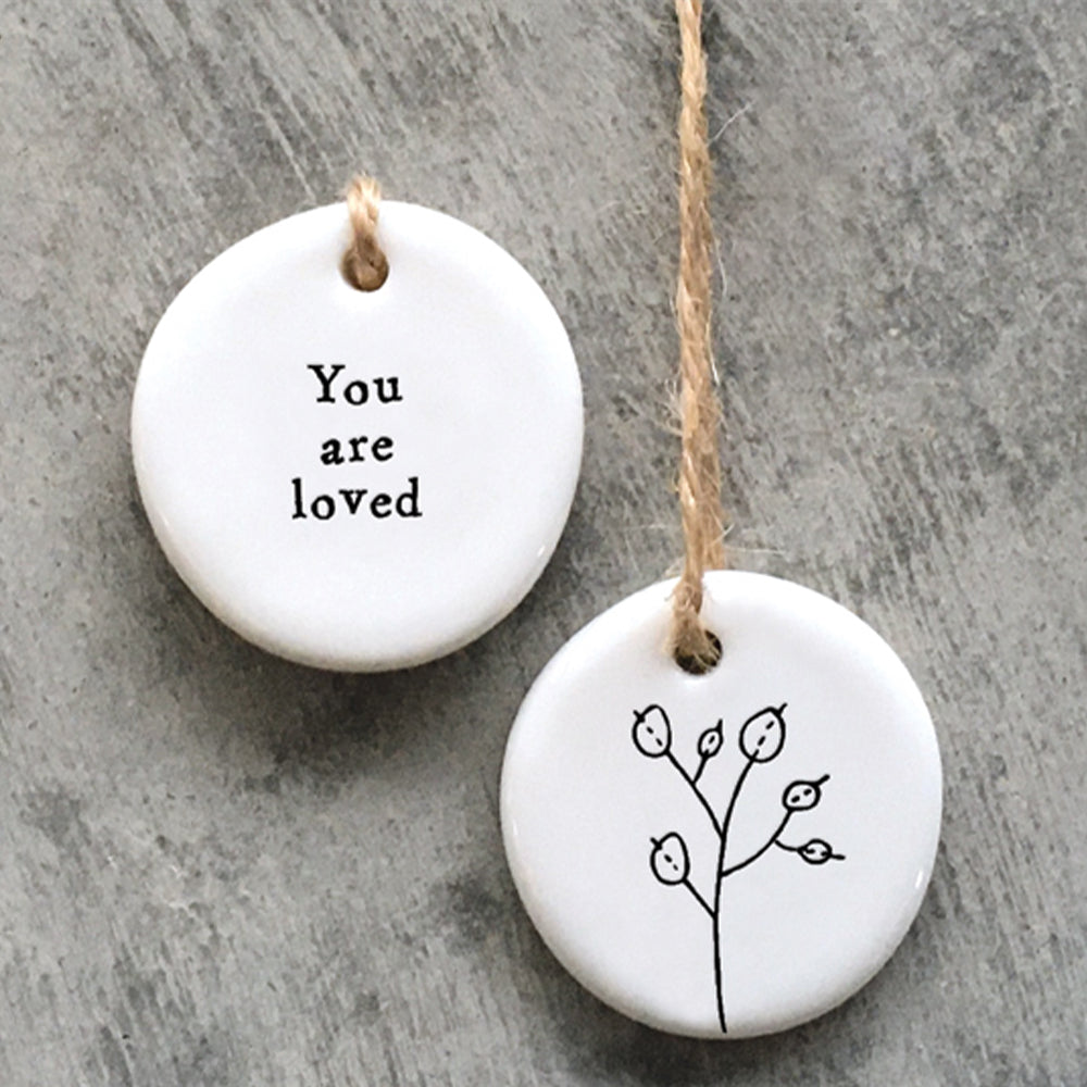 You Are Loved | Little Porcelain Ornament | Cracker Filler | Little Gift