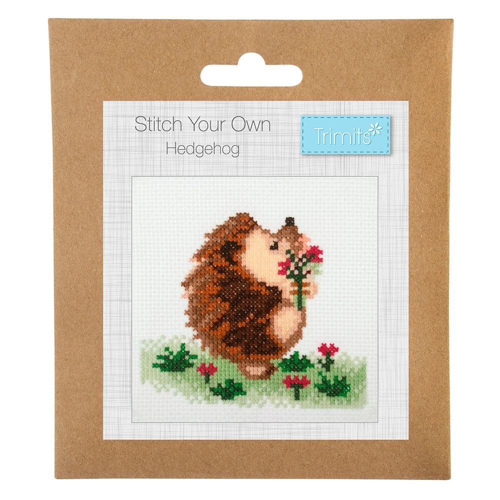 Hedgehog | Mini Counted Cross Stitch Kit | 13cm