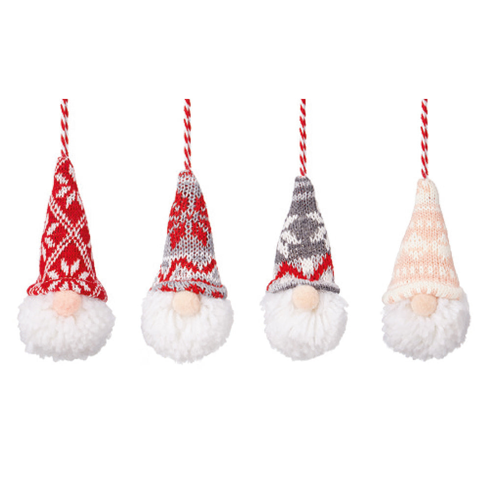 Woolly Hat Pom Pom Hanging Gonk | 9.5cm | Cracker Filler Gift