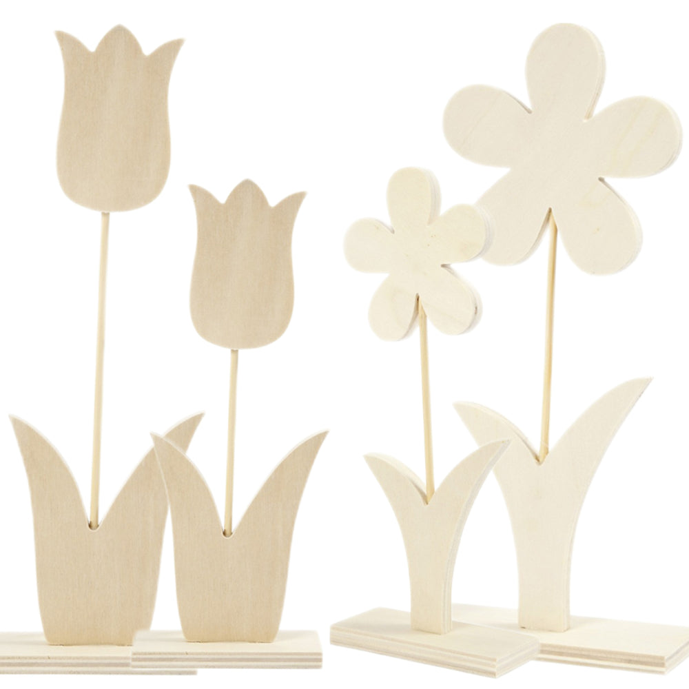 Wooden Freestanding Flower to Decorate