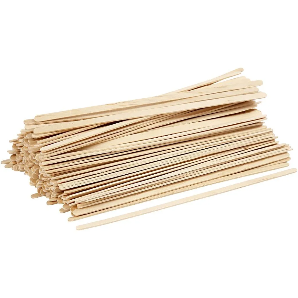 200 Skinny 6mm Wide Super Long 19cm Wooden Lolly Sticks for Crafts