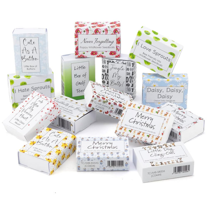 Watercolour Eucalyptus | Merry Christmas | Bee Mix 6 Seedballs | Cracker Filler