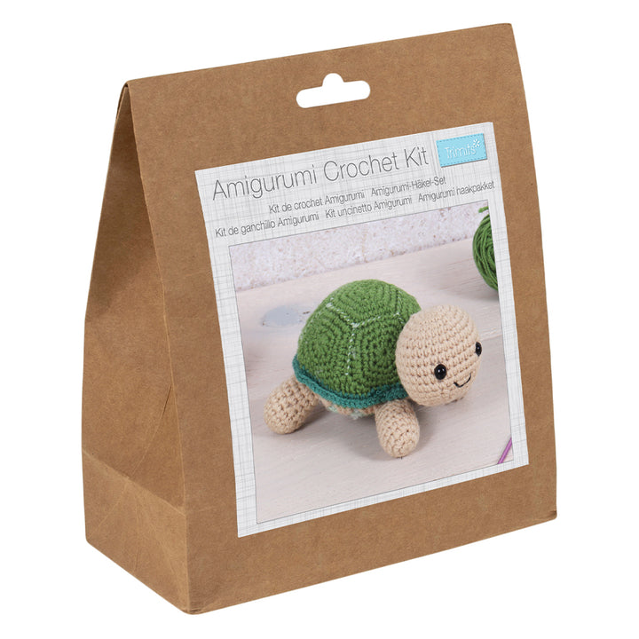 Amigurumi Tortoise | Complete Crochet Craft Kit | 19cm Tall