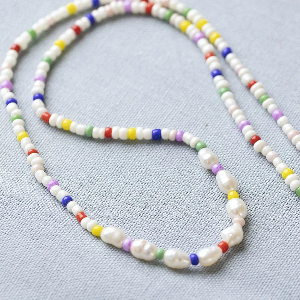 Freshwater Pearl Necklace | Mini Jewellery Craft Kit for Kids | Makes 1