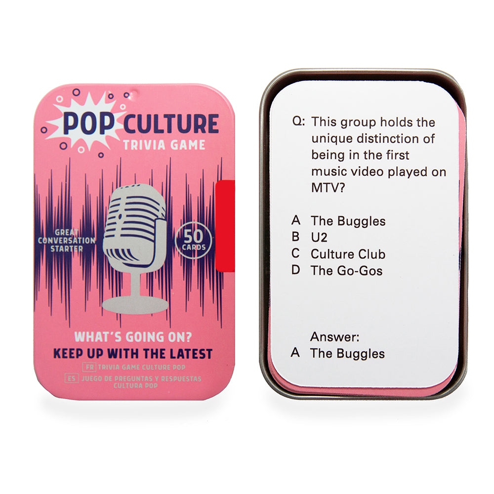 Pop Culture Trivia Game | Gift in a Tin | Mini Gift | Cracker Filler