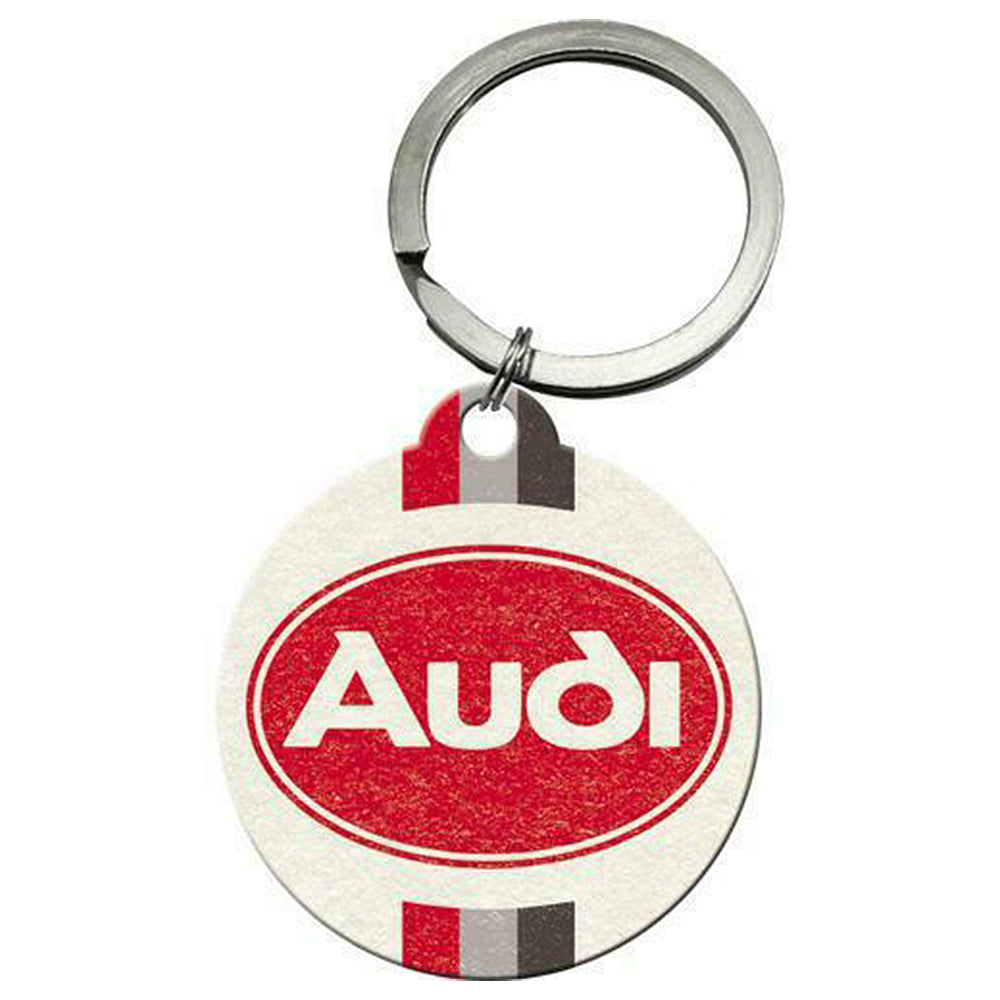 Audi Logo | Metal Retro Keyring | Mini Gift | Cracker Filler