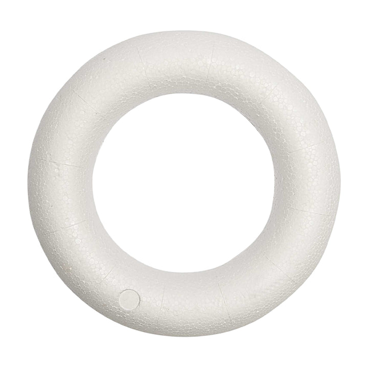 15cm to 30cm | Flat Backed Polystyrene Wreath Base | Half Hoop or Ring
