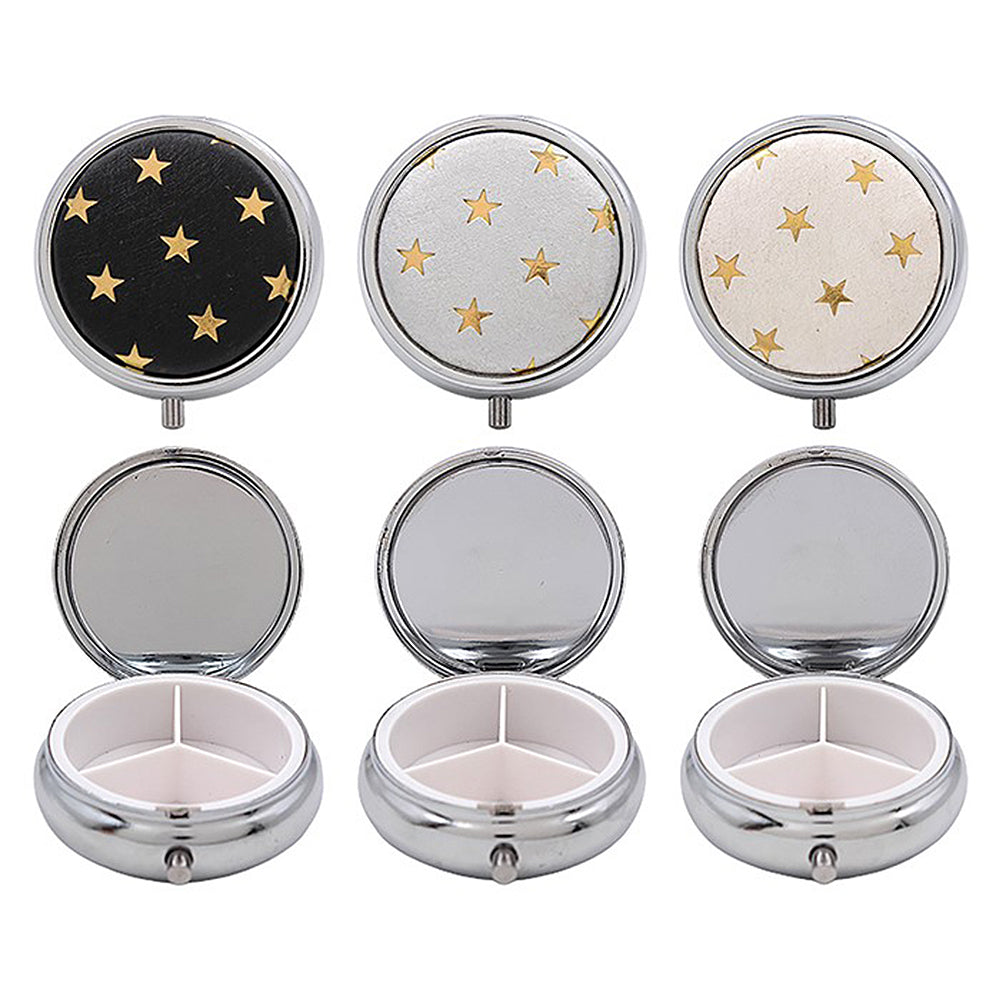 Golden Stars | Metal Pill Box | Mini Gift | Cracker Filler