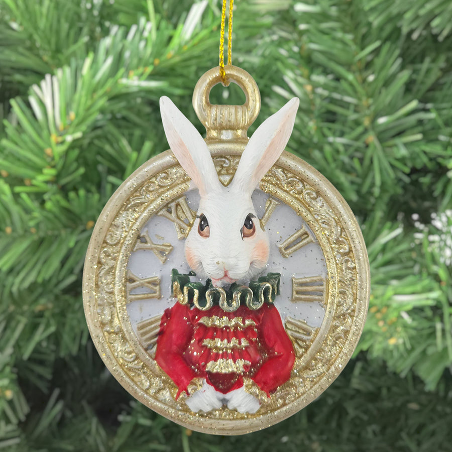 White Rabbit Pocket Watch | Alice in Wonderland Tree Decoration | Gise ...