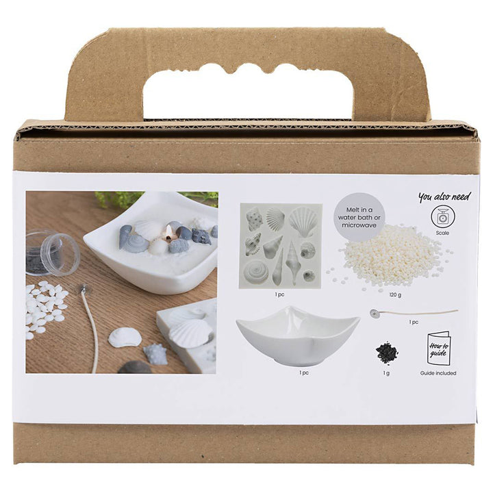 Seashell Candle Making Complete Craft Kit | Make a Candle in a Bowl | Gift Idea