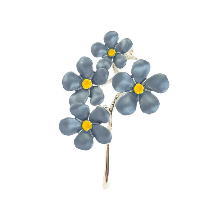 MiBlue Forget Me Not Silver Plated Brooch | Little Gift | Cracker Filler