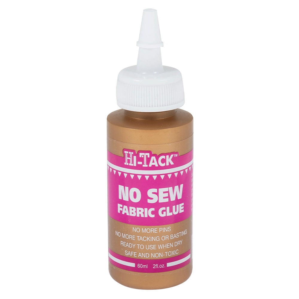 60ml Hi Tack No Sew Fabric Glue | Craft Adhesive | Machine Washable