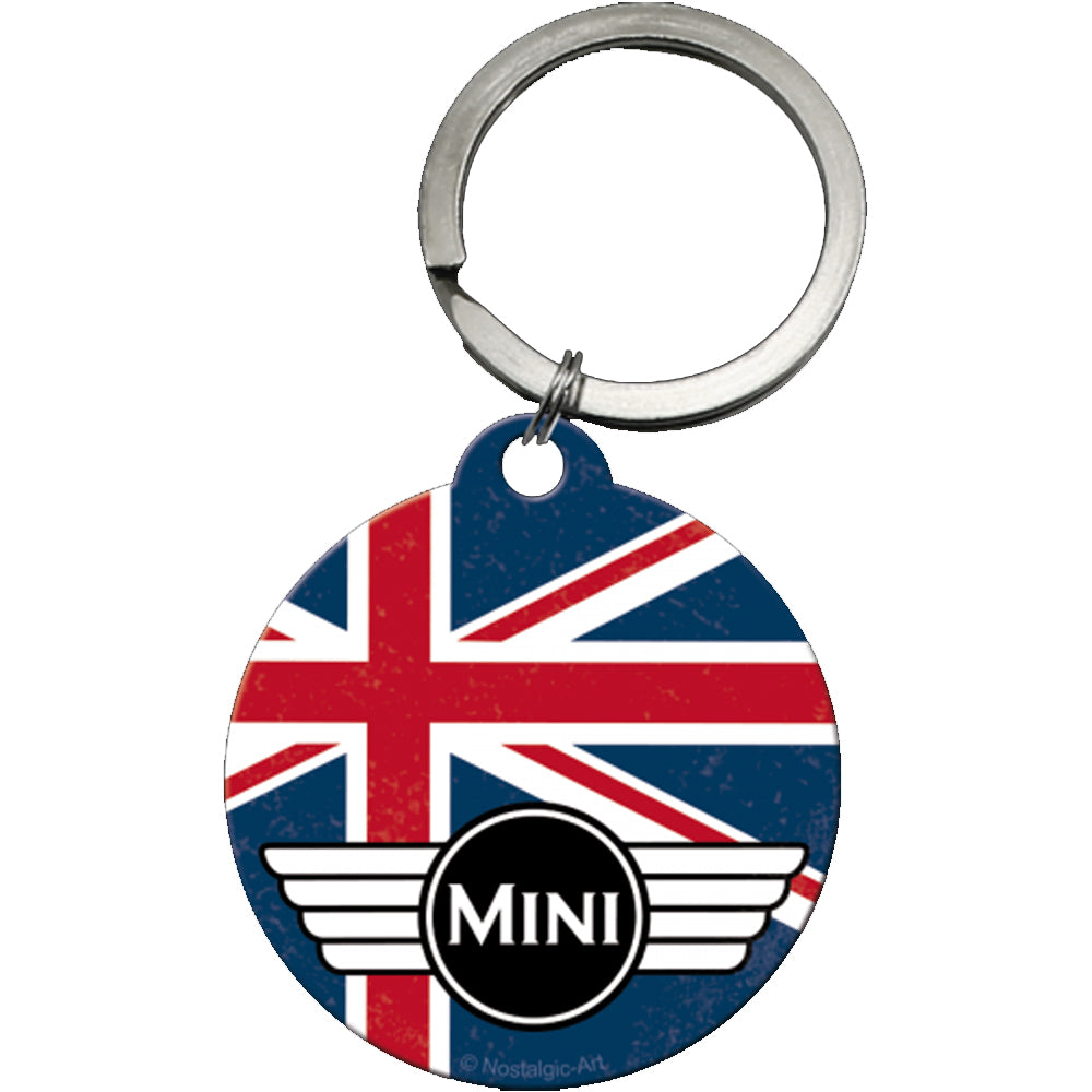 Perfectly British Mini | Metal Keyring | Mini Gift | Cracker Filler