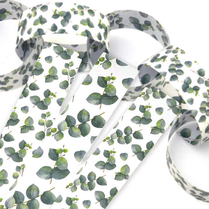 30 Reusable Christmas Paper Chains | Watercolour Eucalyptus | No Glue | 2.5m