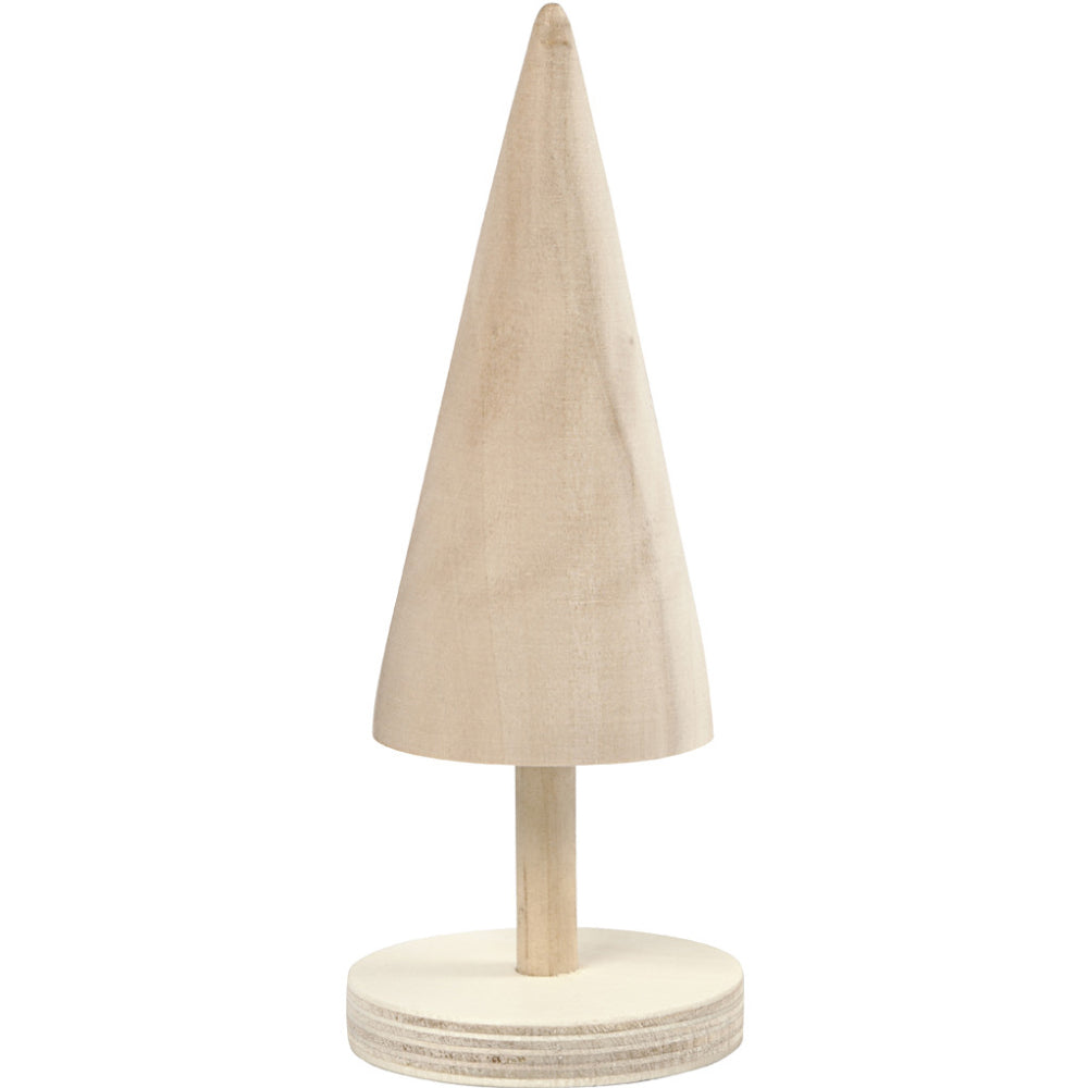 15.5cm Wooden Christmas Tree Shape to Decorate