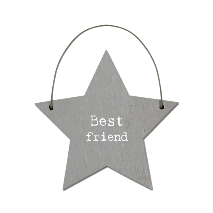 Best Friend - Mini Wooden Hanging Star - Cracker Filler Gift