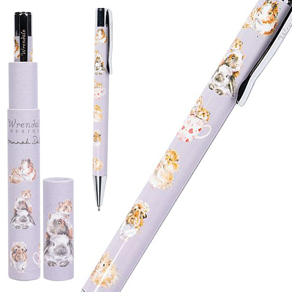 Wrendale Designs Cute Pets Ballpoint Pen in Gift Tube | Cracker Filler | Mini Gift