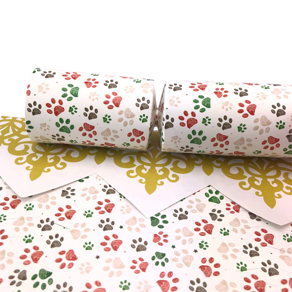 Christmas Sketched Pawprints Cracker Making Kits - Make & Fill Your Own