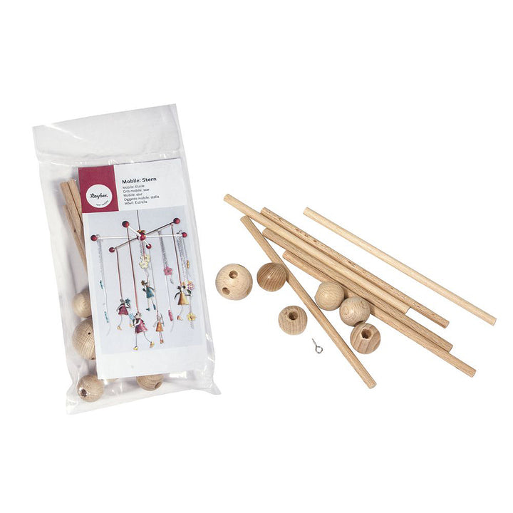 22cm Wooden Mobile Frame for Crafts | Mobile &amp; Windchime Crafts