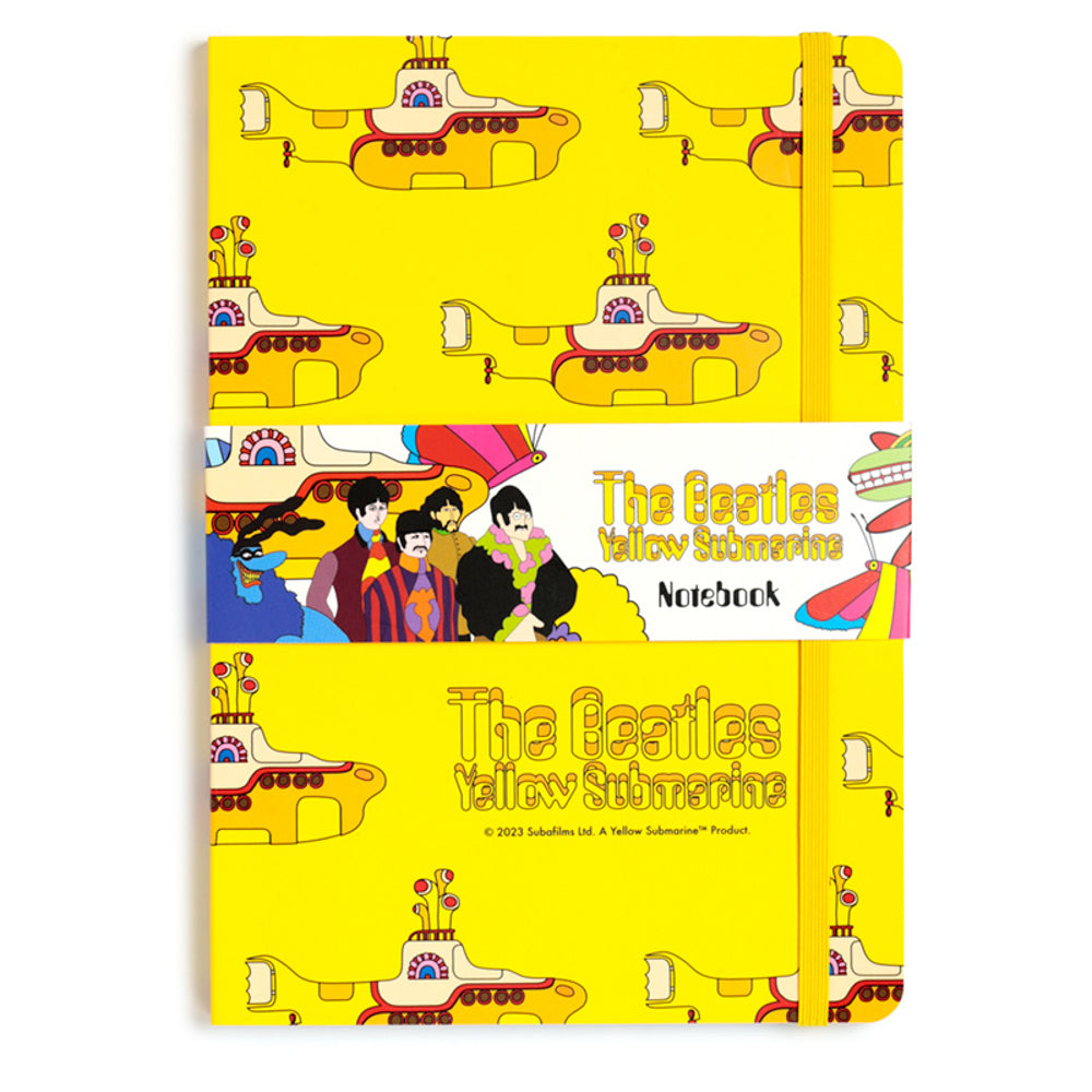 The Beatles | Yellow Submarine | A5 Notebook | Stationery Gift | Yellow Cover