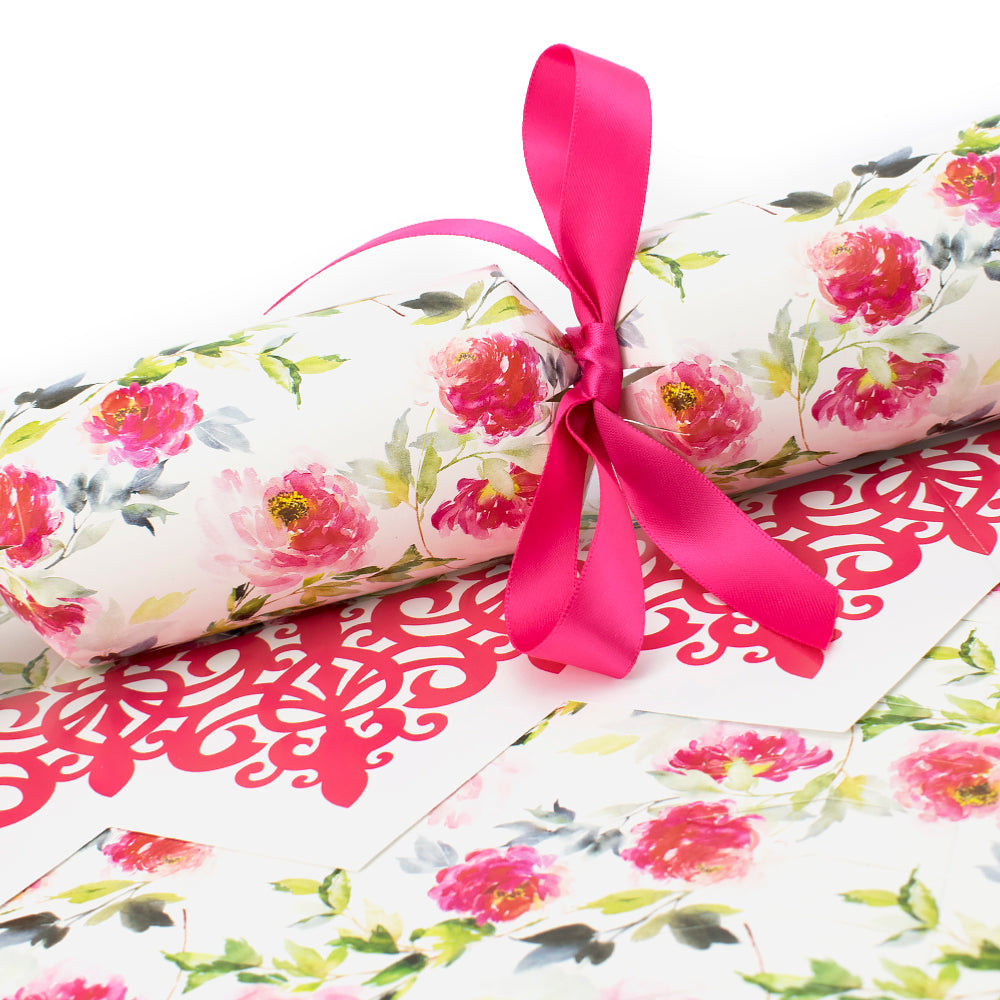 Watercolour Peonies | Cracker Making Craft Kit | Make &amp; Fill Your Own