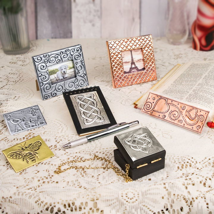 7 Projects in 4 Metals | Metal Embossing Starter Craft Kit