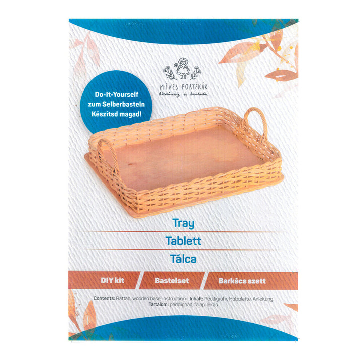 Tray With Handles | Basket Making Kit | Rattan Basket Craft Kit