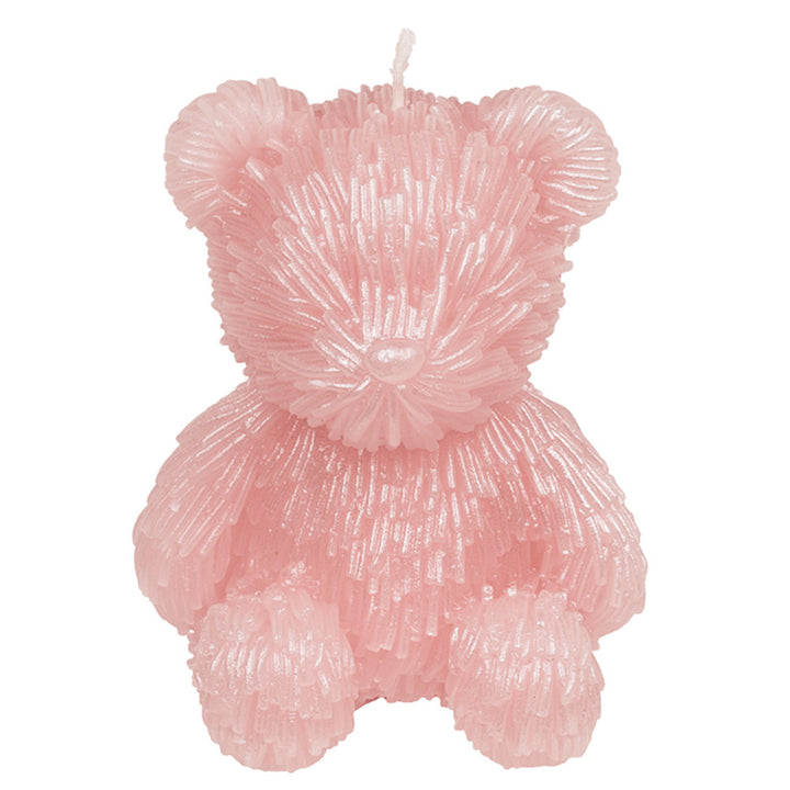 Gorgeous Teddy Bear Candle | White or Pink | Home Décor & Gift Idea