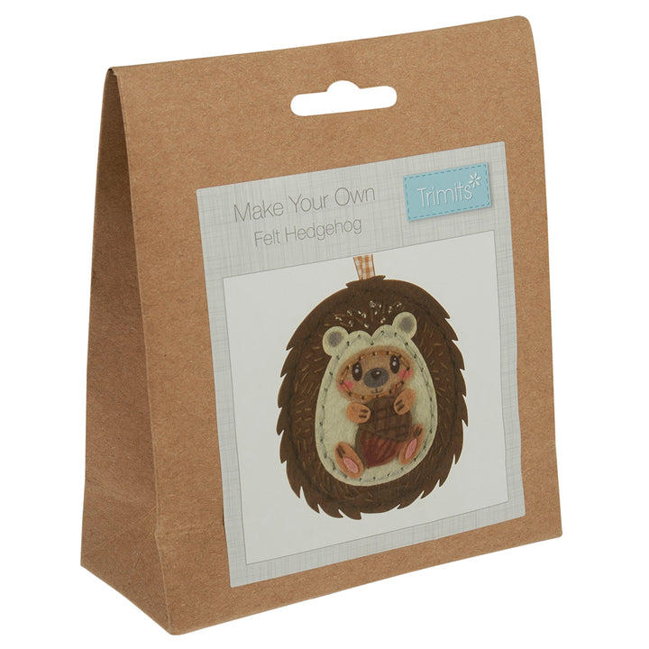 Sew Your Own Hedgehog | Complete Felt Craft Kit | Hanging Ornament