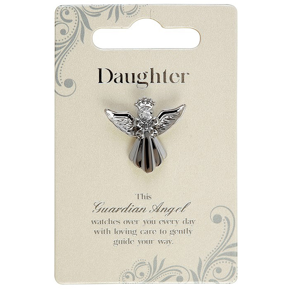Daughter | Guardian Angel Pin Badge | Mini Gift | Cracker Filler