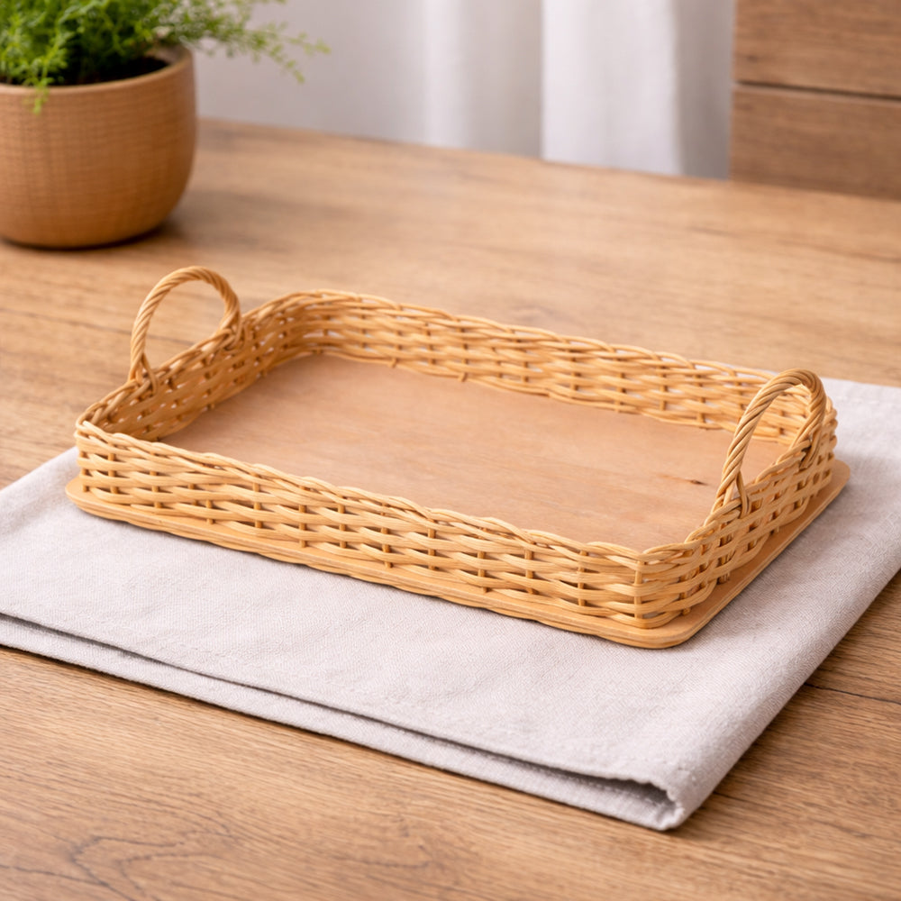 Tray With Handles | Basket Making Kit | Rattan Basket Craft Kit