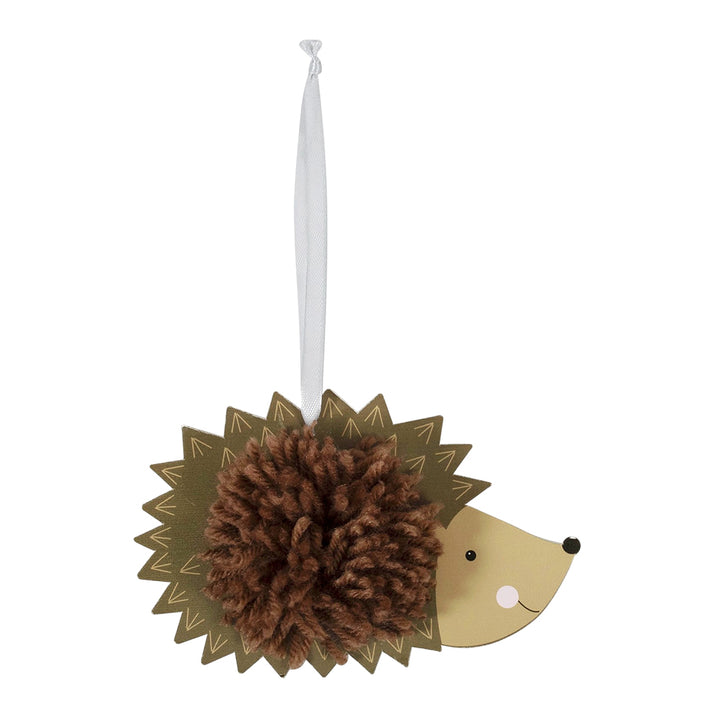Cute Hedgehog | Kids Pom Pom Hanging Ornament Craft Kit