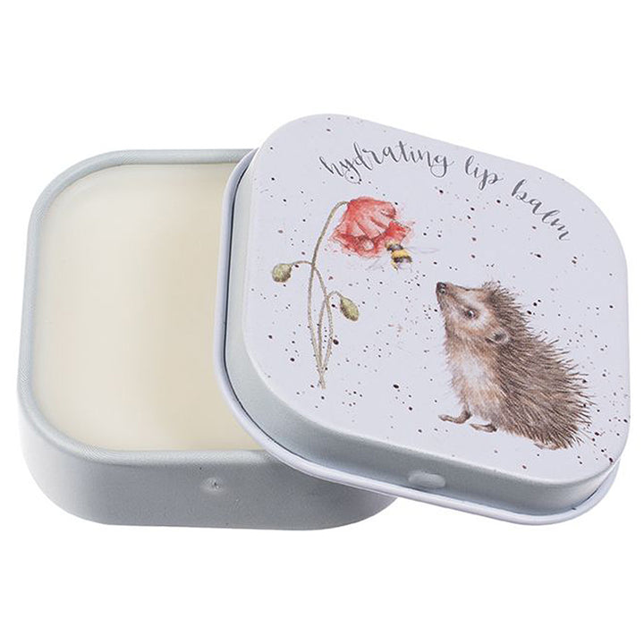 Wrendale Honey &amp; Vanilla Lip Balm in a Tin | Hedgehog Design| Cracker Filler Gift