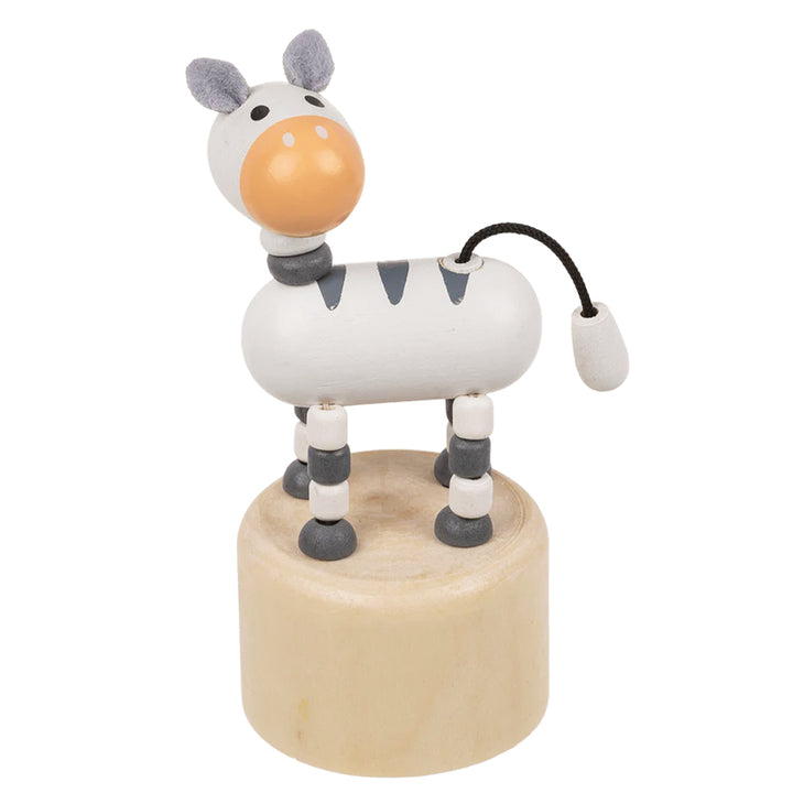 Retro Wooden Animal Push Up Toys | Little Gift | Party Bag Idea
