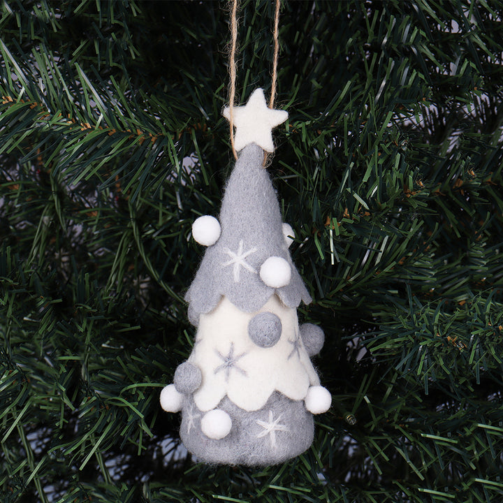Scandi Christmas Tree Decoration | Complete Needle Felting Craft Kit | 17cm Tall