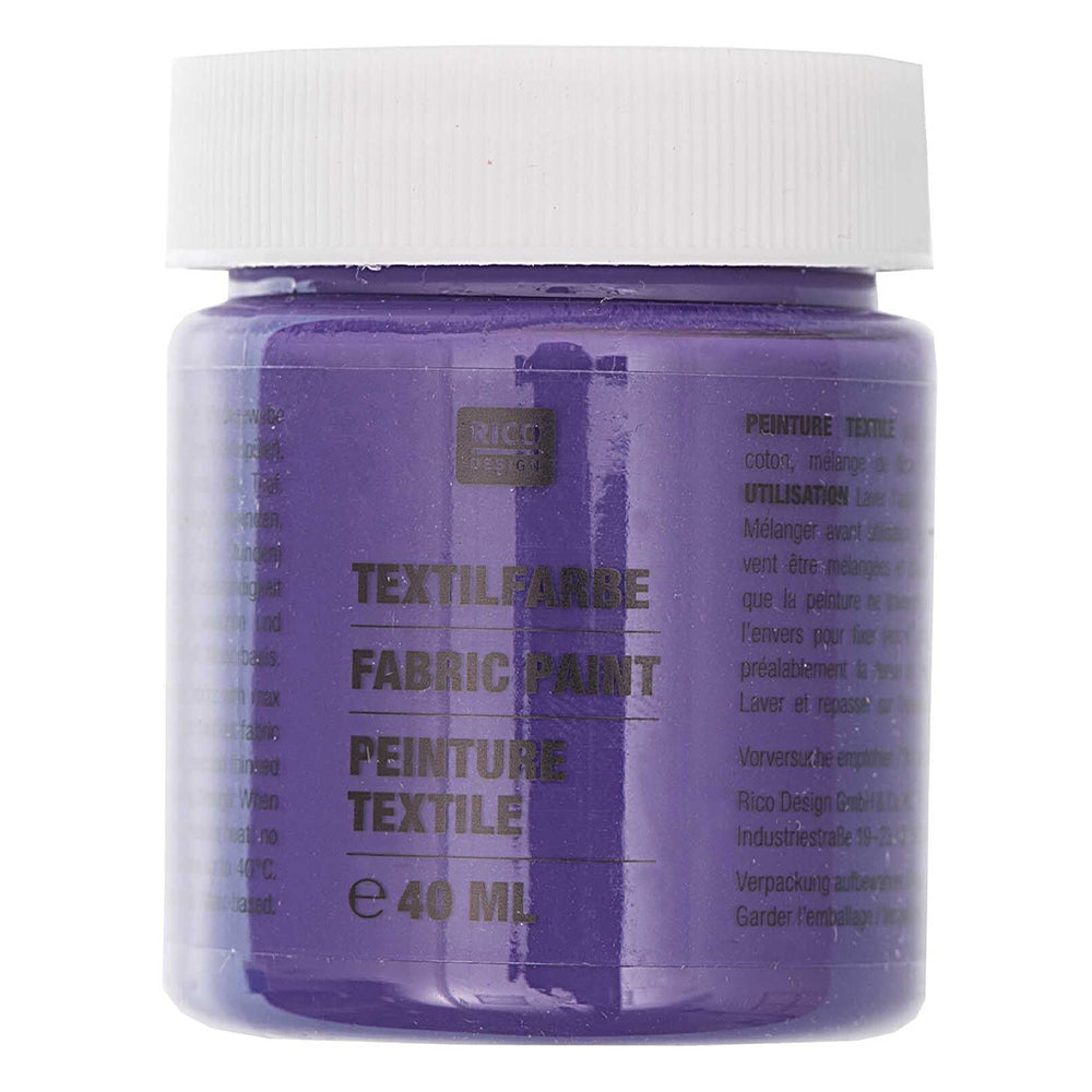 40ml Fabric Paint | Ideal for Light Fabrics | Choose A Colour