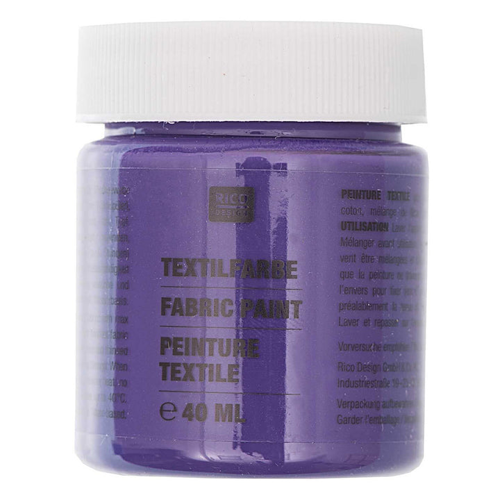 40ml Fabric Paint | Ideal for Light Fabrics | Choose A Colour