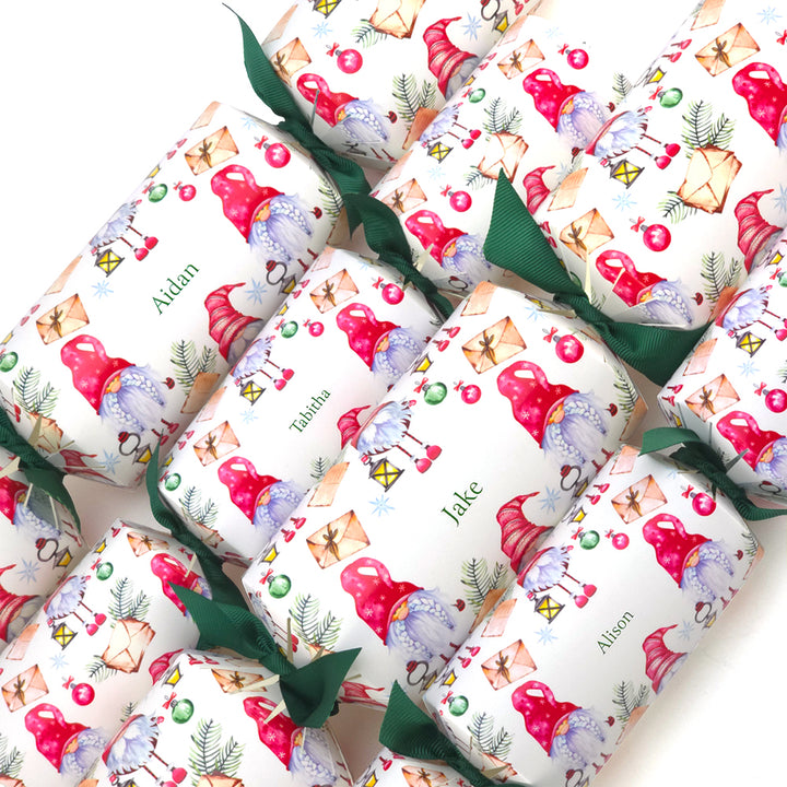 Personalised Cracker Making Craft Kit | Makes 4 or 6 Crackers | Scandi Gonk