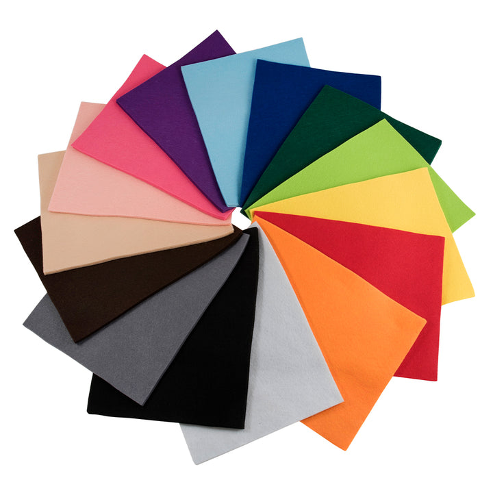 Bulk 60 Sheets of Assorted Felt Pack | 30 x 23cm | Sewing &amp; Craft Felt