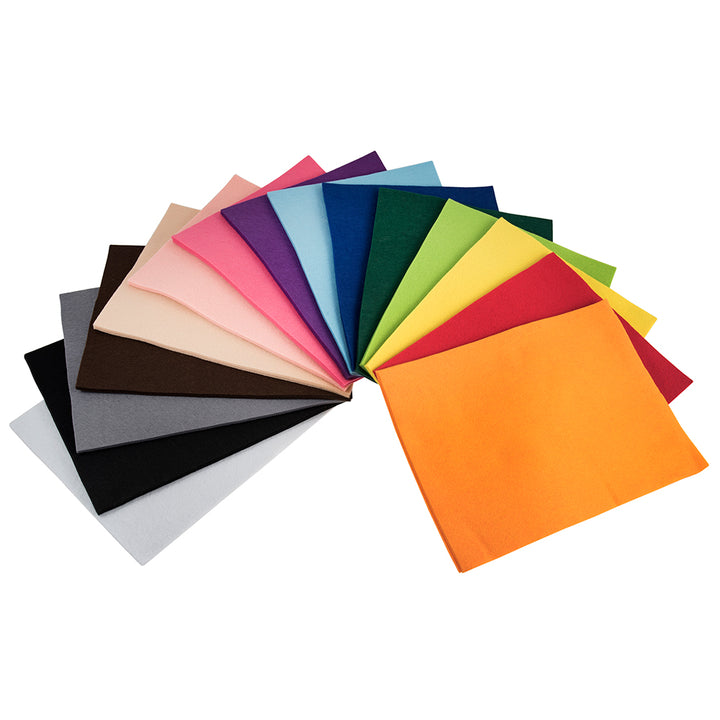 Bulk 60 Sheets of Assorted Felt Pack | 30 x 23cm | Sewing &amp; Craft Felt
