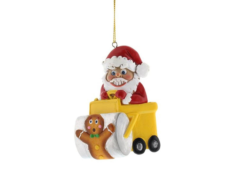 Bad Driver Santa Adult Christmas Bauble Ornament - 9.5cm