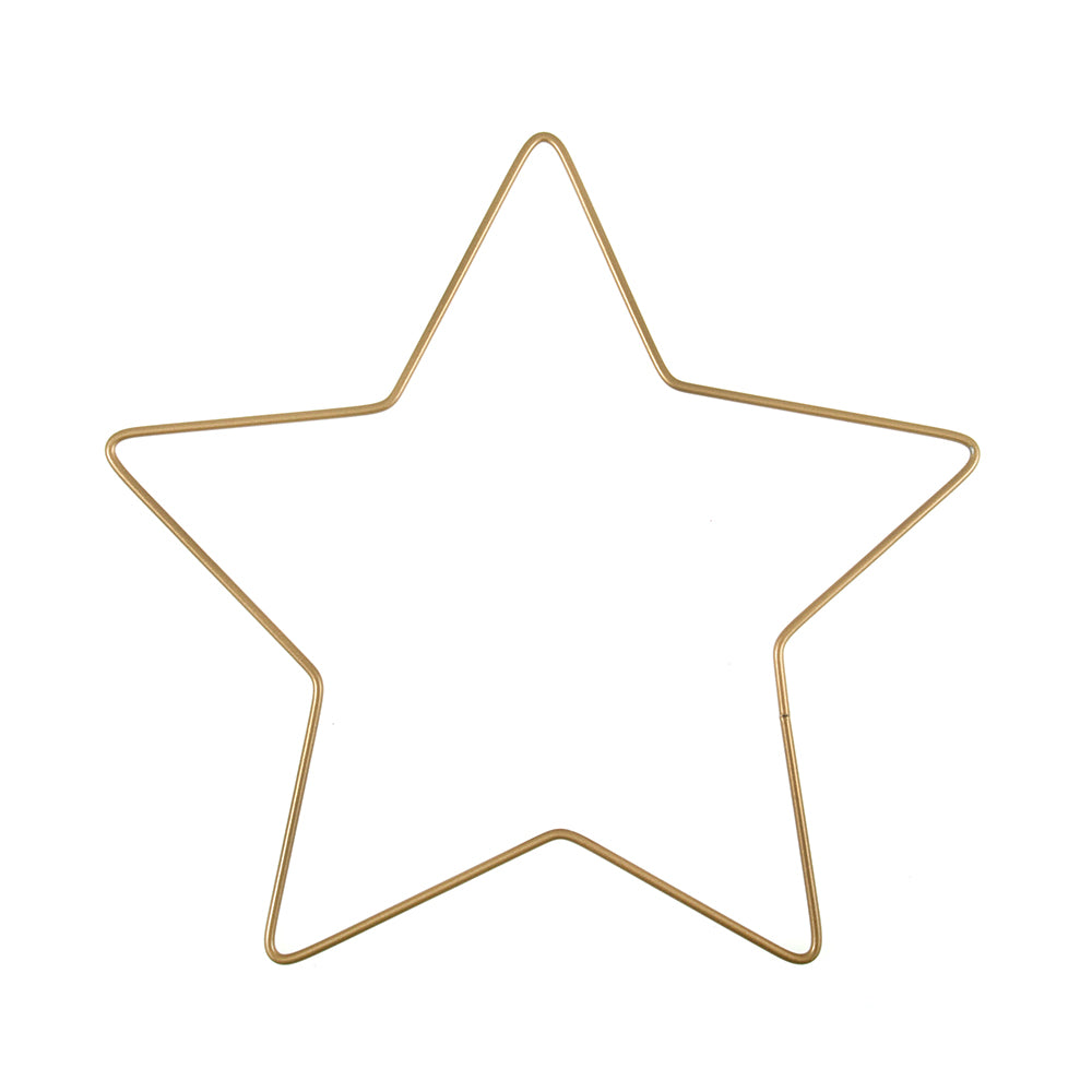 Metal Christmas Star | 20 or 25cm | Gold or Silver | Crafts &amp; Floristry Projects