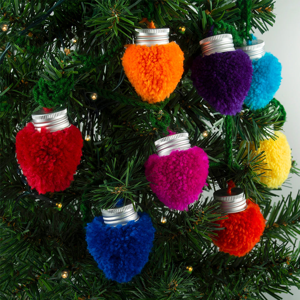 Pom Pom Lights Christmas Tree Garland | Boxed Craft Kit