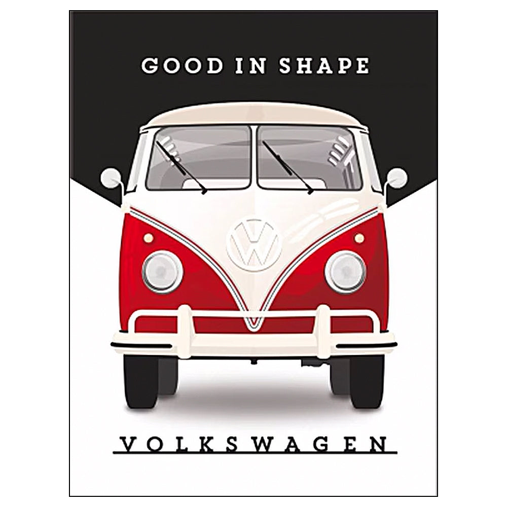 VW Camper Good In Shape | Retro Magnet | 8x6cm | Mini Gift | Cracker Filler