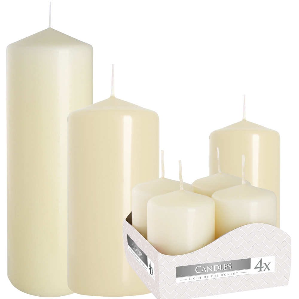 Ivory | Pillar Candles | Choose 60mm to 250mm Tall