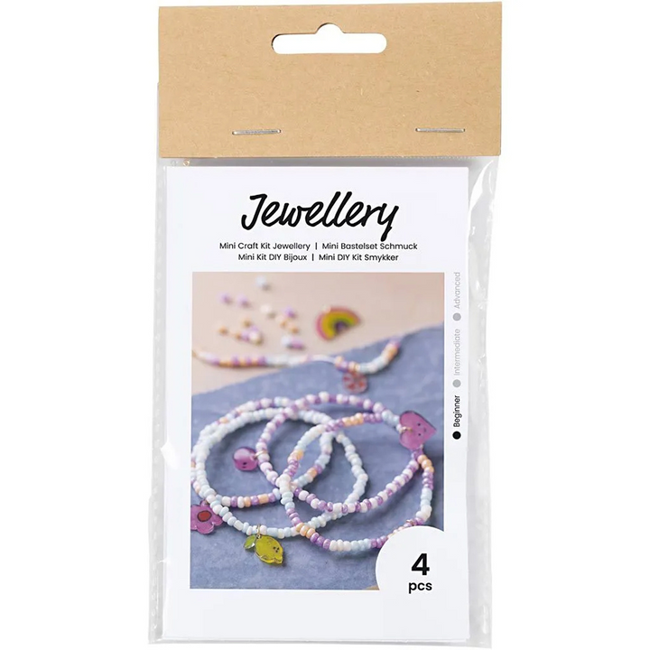 Mini Jewellery Craft Kit for Kids | Makes 4 Shrink Plastic Bracelets