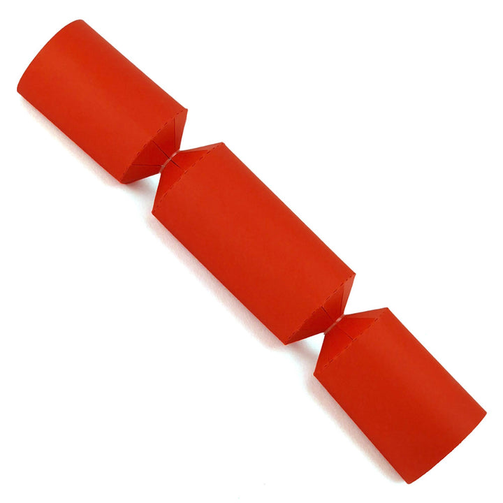 Bright Red | Small Crackers | Make &amp; Fill Your Own Crackers | Eco Recyclable