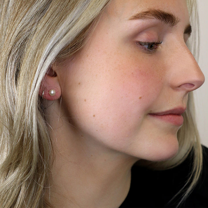 Sterling Silver Freshwater Pearl Earrings | Mini Gift | Cracker Filler