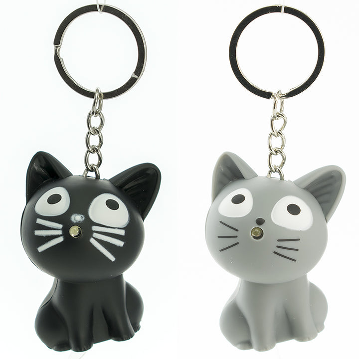 Light Up Pussy Cat Keyring - Cracker Filler Gift