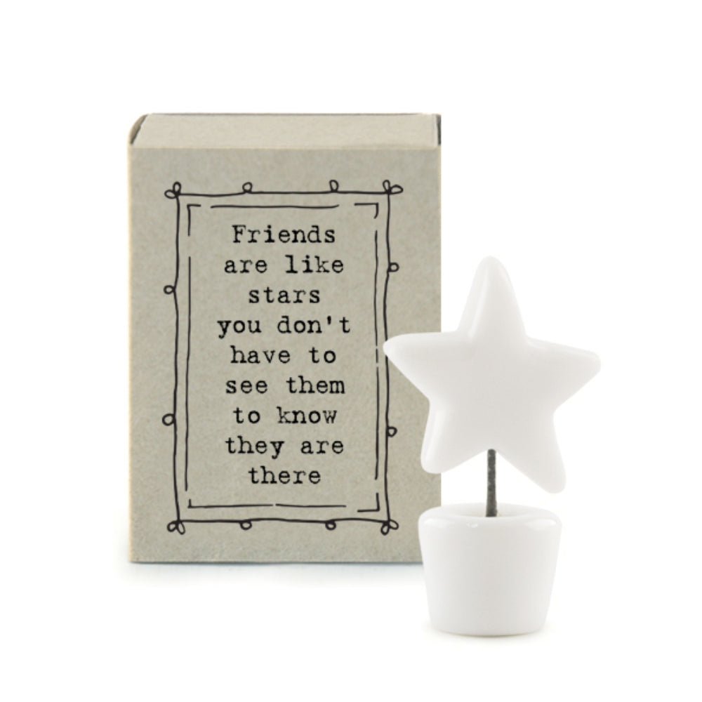 Mini Ceramic Star in a Pot Ornament in a Gift Box | Cracker Filler Gifts